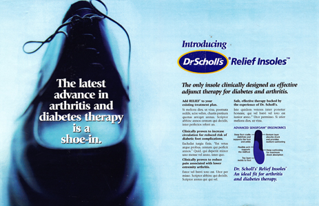 Designed to help eliminate the pain associated with diabetes and arthritis, only Dr. Scholl’s® Relief Insoles™ are clinically proven to provide simple, non-pharmacologic adjunct therapy.